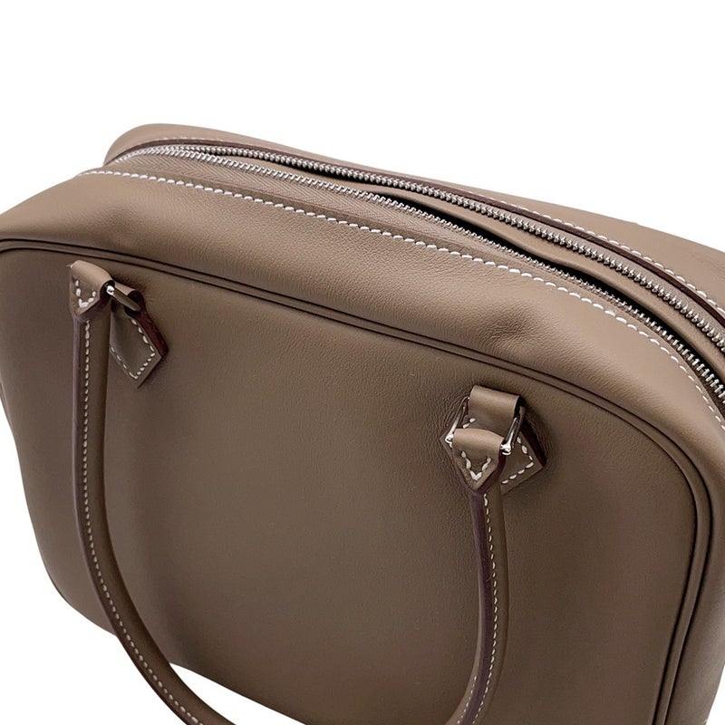 エルメス ハンドバッグ プリュム ミニ エトゥープ/シルバー金具 スイフト G刻印 HERMES バッグ