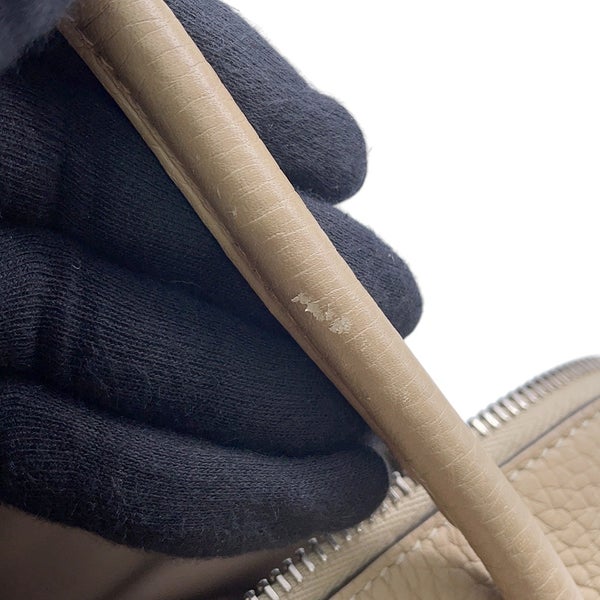 エルメス ハンドバッグ ボリード31 ヴェルソ トレンチ/エトゥープ/シルバー金具 トリヨンクレマンス Z刻印 ２wayショルダー