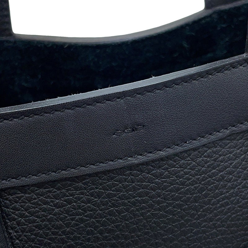 エルメス トートバッグ インザループ 23 ブラック/シルバー金具 トリヨンクレマンス/スイフト B刻印 黒