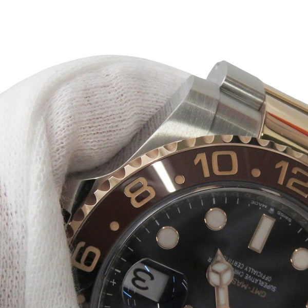 ロレックス GMTマスター2 デイト SS/K18PG 126711CHNR ROLEX 腕時計 エバーローズゴールド 黒文字盤