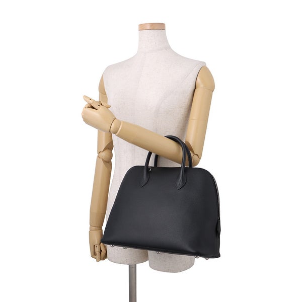エルメス ハンドバッグ ボリード1923 30 ブラック/シルバー金具 エプソン K刻印 ２wayショルダー 黒