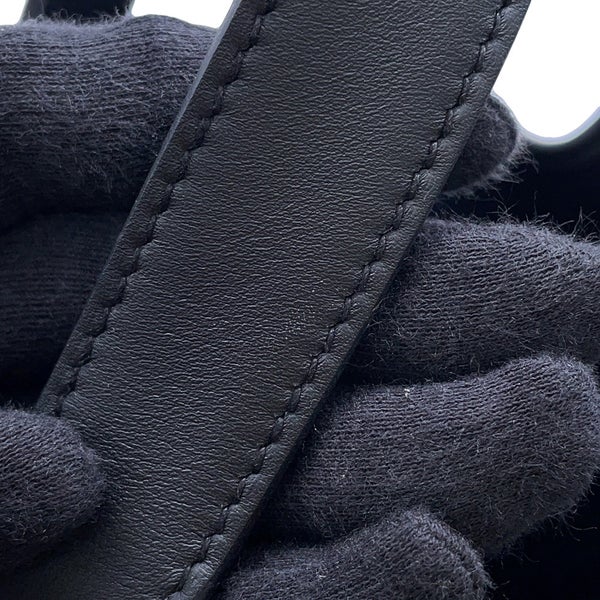 エルメス ハンドバッグ ピコタンロックPM カーゴ ブラック/シルバー金具 トワルゴエラン/スイフト W刻印 黒