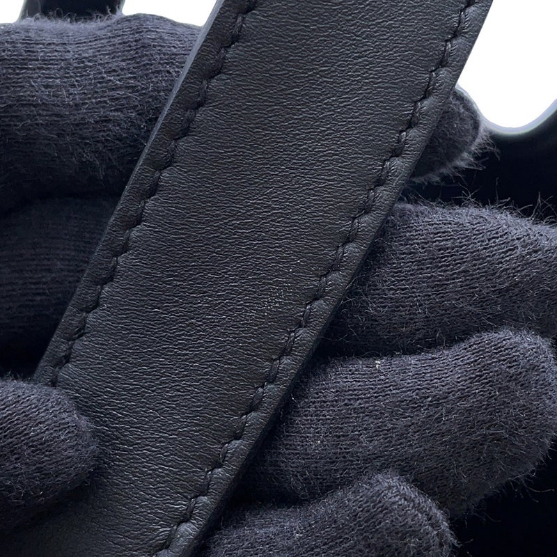 エルメス ハンドバッグ ピコタンロックPM カーゴ ブラック/シルバー金具 トワルゴエラン/スイフト W刻印 黒