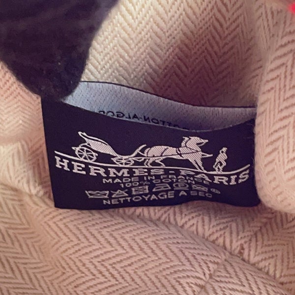 エルメス ポーチ ブリッド・ア・ブラックPM ハイビスカス/シルバー金具 キャンバス HERMES バッグ 小物入れ