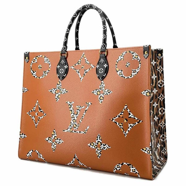 ルイヴィトン トートバッグ モノグラム・ジャングル オンザゴーGM M44674 LOUIS VUITTON レオパード ゼブラ