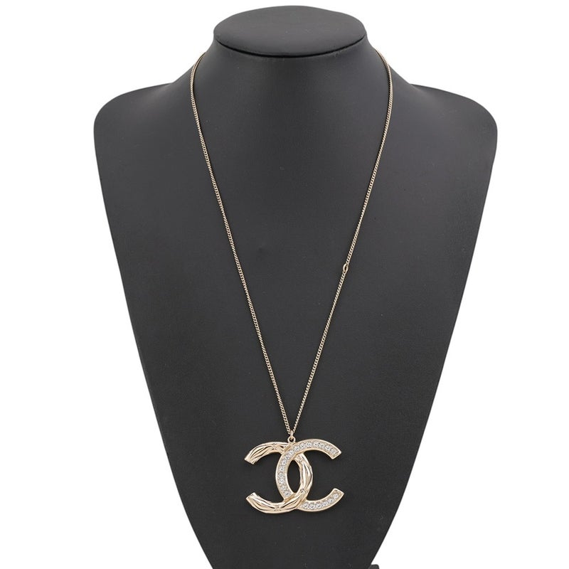 シャネル ネックレス ココマーク メタル ラインストーン B19A AB1456 CHANEL アクセサリー