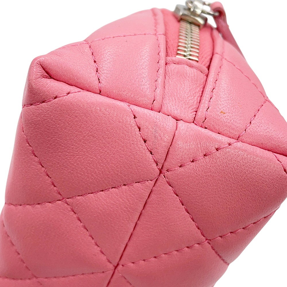 シャネル ポーチ マトラッセ ココマーク ラムスキン A48985 CHANEL