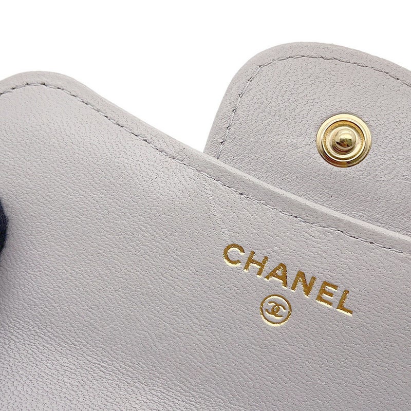 シャネル チェーンショルダーバッグ ミニ マトラッセ ココマーク トップハンドル AP2200 ラムスキン CHANEL