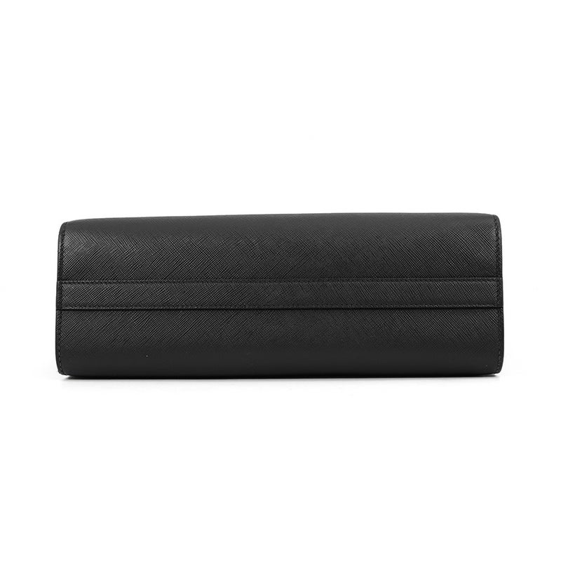 プラダ ハンドバッグ エンボスロゴ サフィアーノレザー 1BA335 PRADA 2way 黒