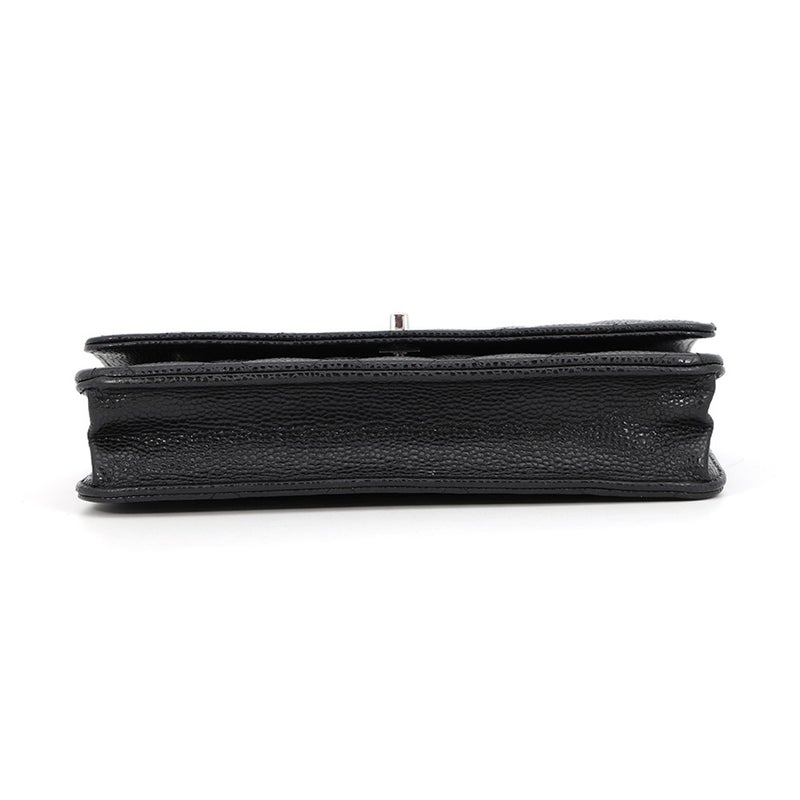 シャネル チェーンウォレット マトラッセ ココマーク キャビアスキン AP4241 CHANEL 財布 黒