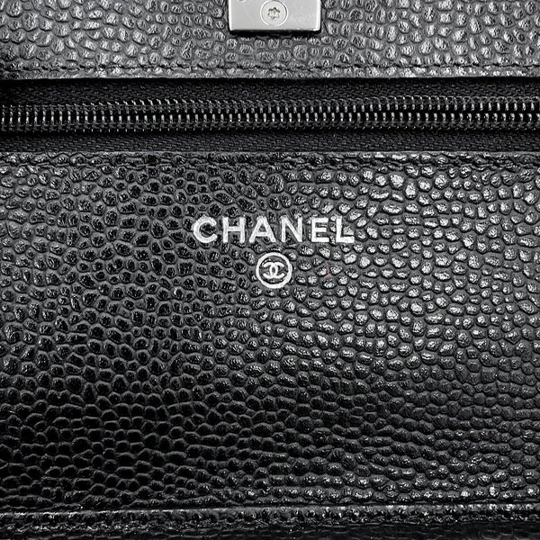 シャネル チェーンウォレット マトラッセ ココマーク キャビアスキン AP4241 CHANEL 財布 黒