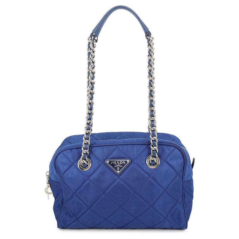 プラダ チェーンショルダーバッグ トライアングルロゴ キルティング ナイロン 1BB072 PRADA アウトレット品