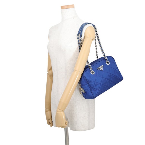 プラダ チェーンショルダーバッグ トライアングルロゴ キルティング ナイロン 1BB072 PRADA アウトレット品