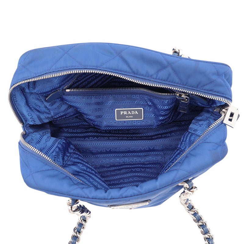 プラダ チェーンショルダーバッグ トライアングルロゴ キルティング ナイロン 1BB072 PRADA アウトレット品