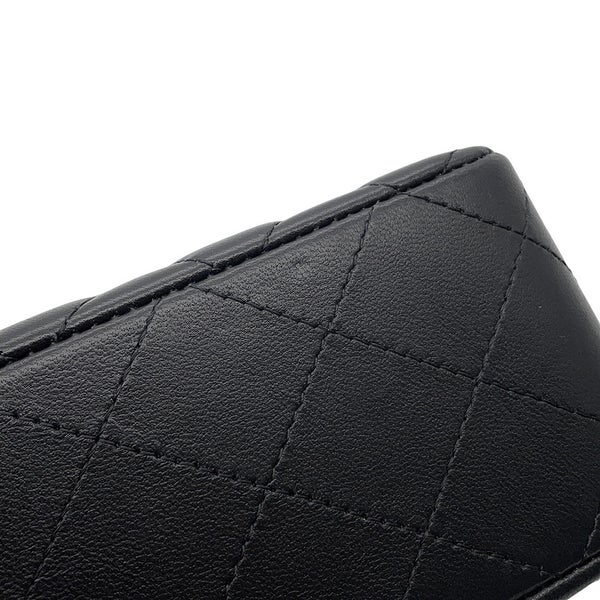 シャネル チェーンショルダーバッグ ココマーク ラムスキン A69900 CHANEL ミニ フラップ バッグ 黒