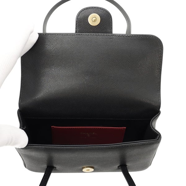 シャネル ショルダーバッグ ストラップ クラッチ バッグ ココマーク キャビアスキン AP5068 26年春夏 プレコレクション 黒