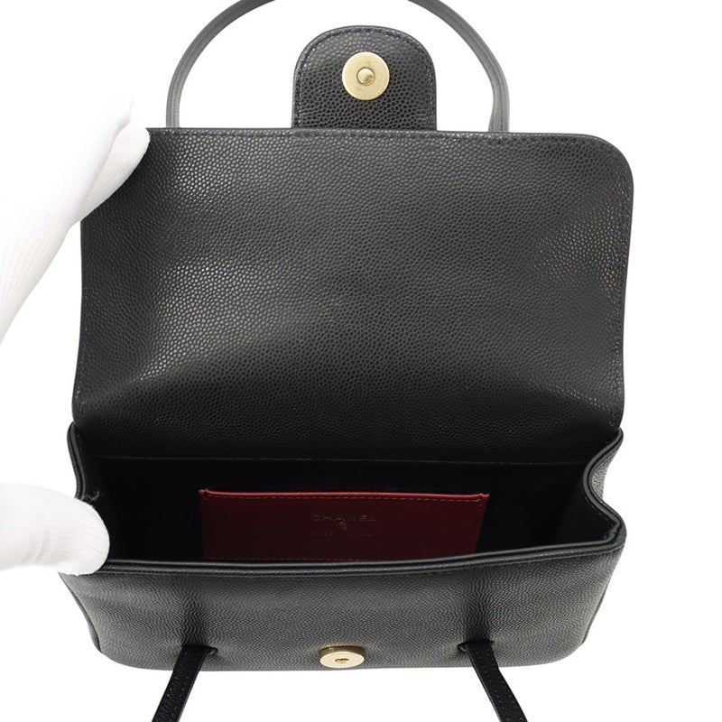 シャネル ショルダーバッグ ストラップ クラッチ バッグ ココマーク キャビアスキン AP5068 26年春夏 プレコレクション 黒
