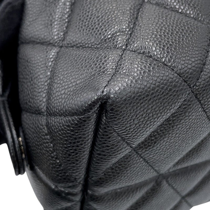 シャネル ポーチ マトラッセ ジップ ポーチ キャビアスキン AP5038 CHANEL 小物入れ 黒