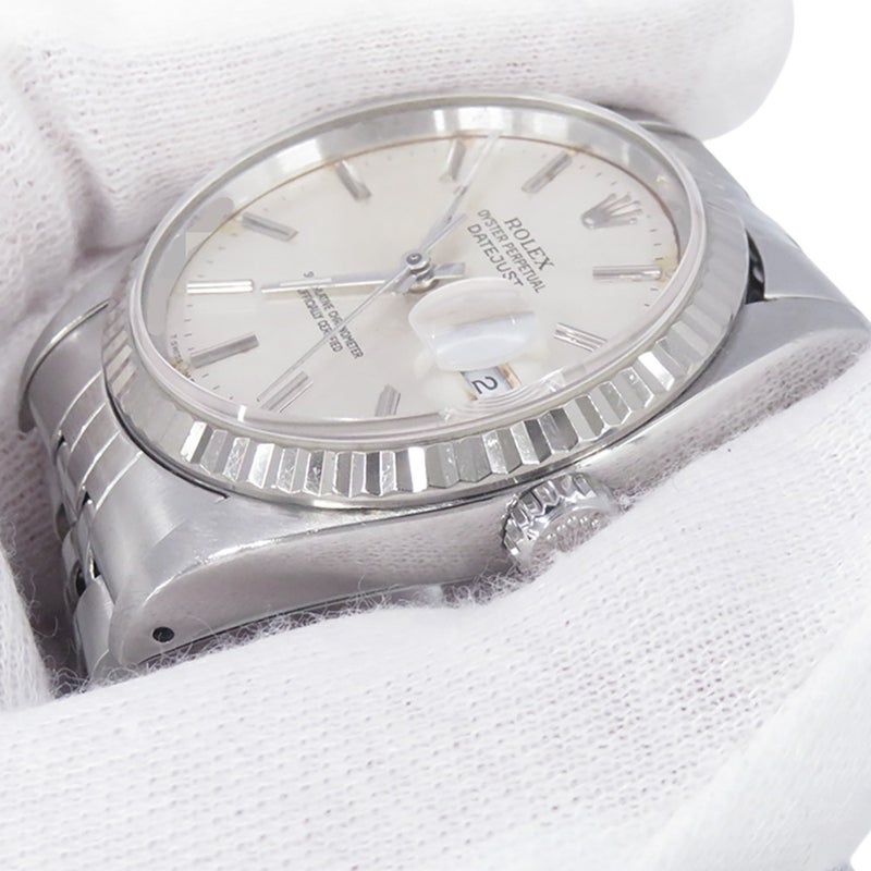 ロレックス デイトジャスト36 E番 SS/K18ホワイトゴールド 16234 ROLEX 腕時計 シルバー文字盤