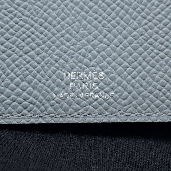 エルメス カードケース ドアド グリパンタン/ブラック エプソン K刻印 HERMES カード