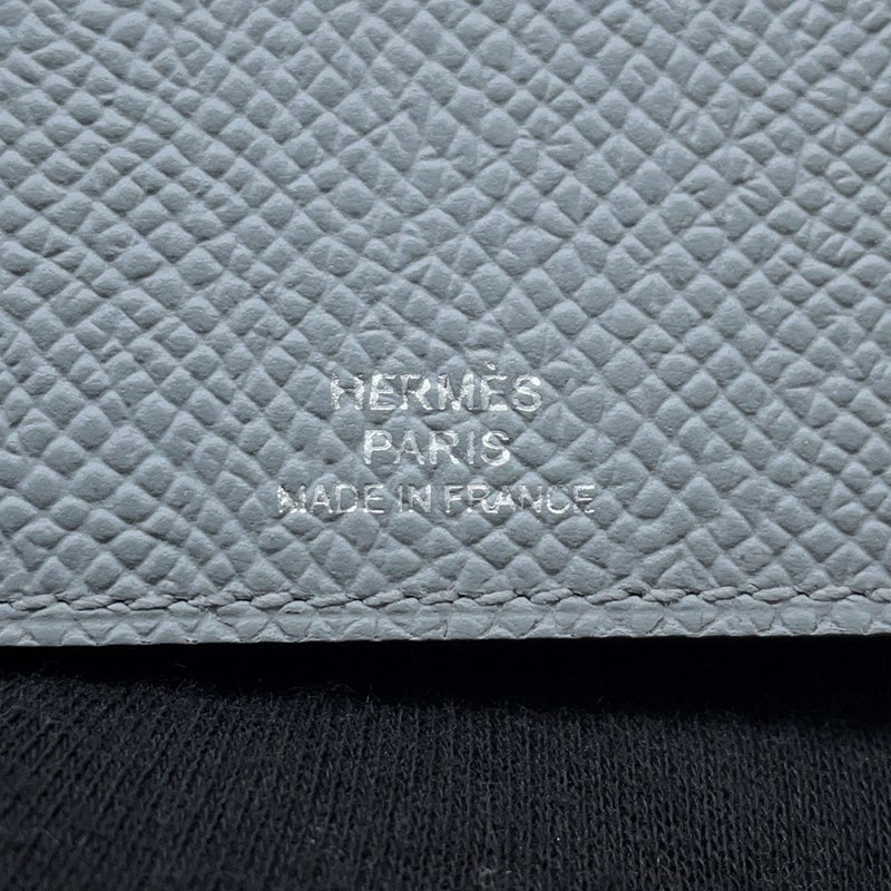エルメス カードケース ドアド グリパンタン/ブラック エプソン K刻印 HERMES カード