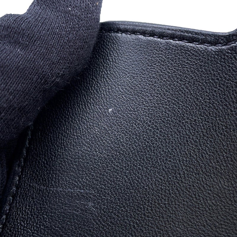エルメス 財布 コンスタンス スリム ブラック/シルバー金具 エプソン K刻印 HERMES 財布 黒
