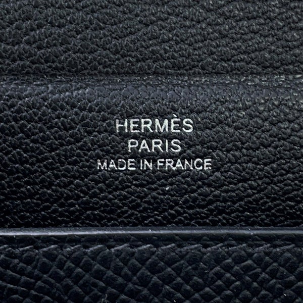エルメス ショルダーバッグ ケリーマルチポケット ブラック/シルバー金具 エプソン K刻印 HERMES バッグ 黒
