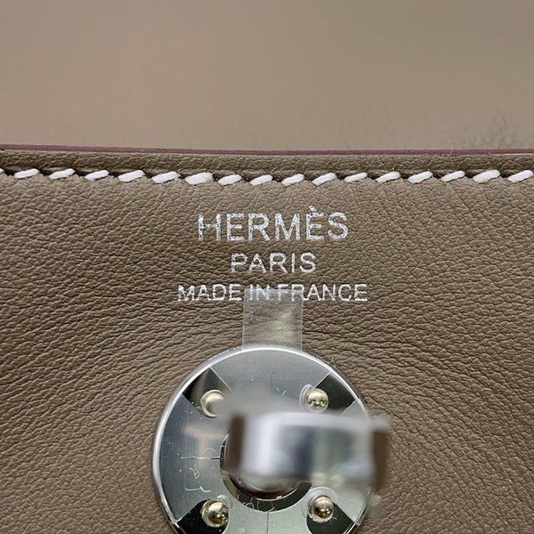 エルメス ハンドバッグ リンディ ミニ エトゥープ/シルバー金具 スイフト G刻印 HERMES ２wayショルダー