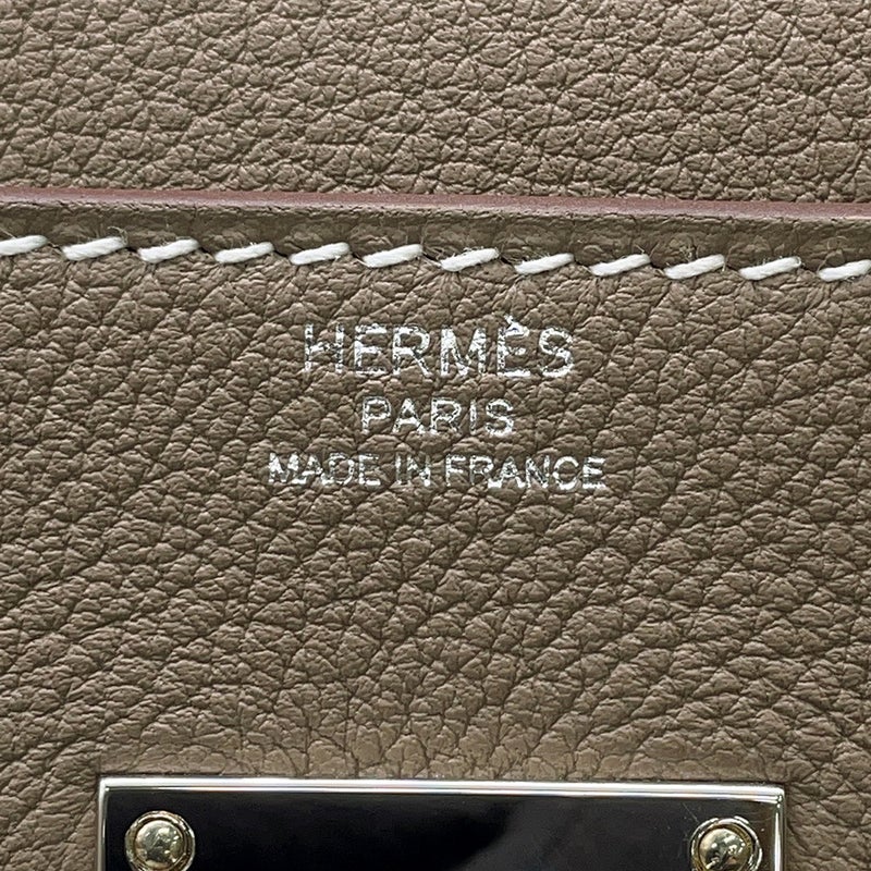 エルメス ケリーメッセンジャーPM エトゥープ/シルバー金具 エバーカラー G刻印 HERMES バッグ