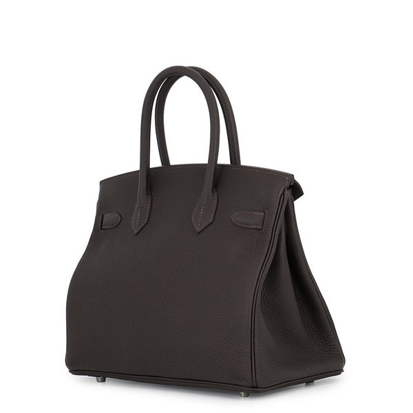 エルメス バーキン30 ベブラン/シルバー金具 トゴ G刻印  HERMES Birkin ハンドバッグ