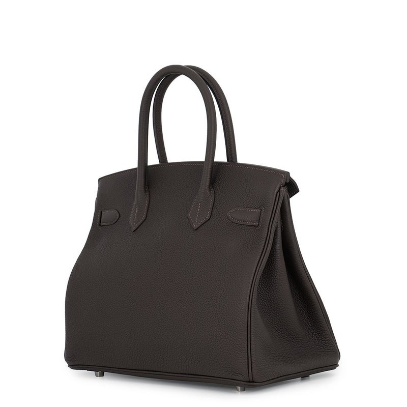 エルメス バーキン30 ベブラン/シルバー金具 トゴ G刻印  HERMES Birkin ハンドバッグ