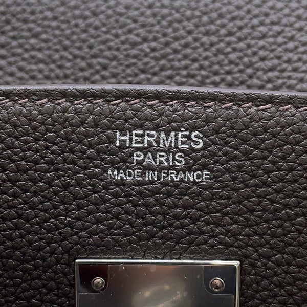 エルメス バーキン30 ベブラン/シルバー金具 トゴ G刻印  HERMES Birkin ハンドバッグ
