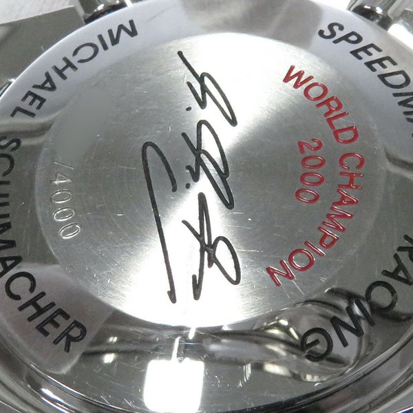 オメガ スピードマスター レーシング ミハエル・シューマッハ 限定4000本 3517.30 OMEGA 腕時計 黒文字盤
