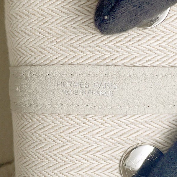 エルメス トートバッグ ネオ・ガーデン 23 ガーデンパーティ ベトン/シルバー金具 ネゴンダ W刻印