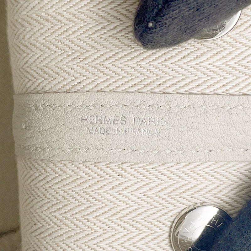 エルメス トートバッグ ネオ・ガーデン 23 ガーデンパーティ ベトン/シルバー金具 ネゴンダ W刻印