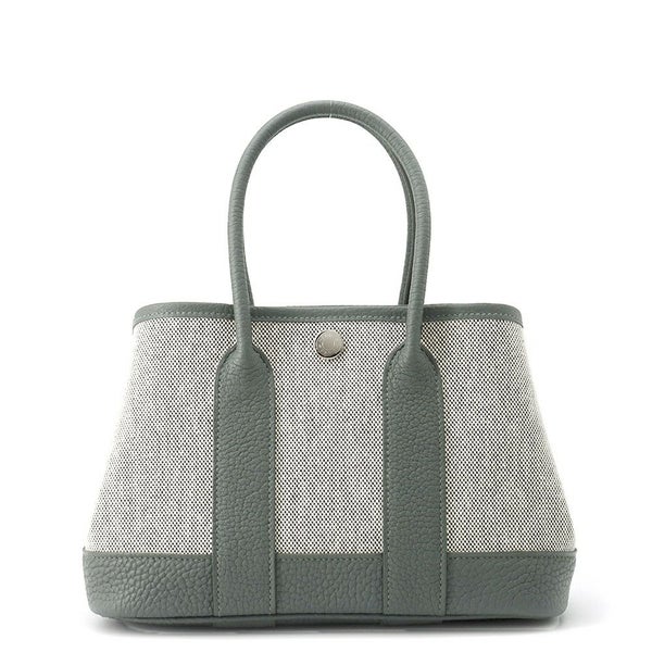 エルメス ネオ・ガーデン 23 ガーデンパーティ ヴェールアマンド/エクリュ/シルバー金具 トワルアッシュヴァイキング/ネゴンダ K刻印