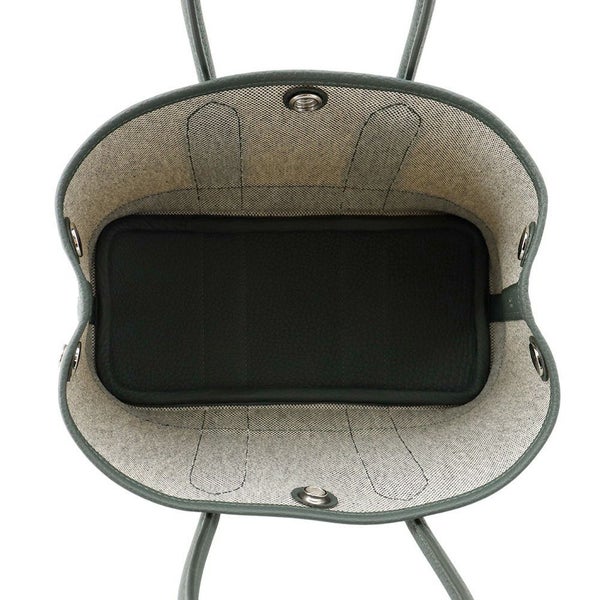 エルメス ネオ・ガーデン 23 ガーデンパーティ ヴェールアマンド/エクリュ/シルバー金具 トワルアッシュヴァイキング/ネゴンダ K刻印