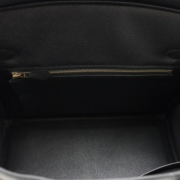 エルメス バーキン30 ブラック/マットゴールド金具 トゴ K刻印 HERMES Birkin ハンドバッグ 黒