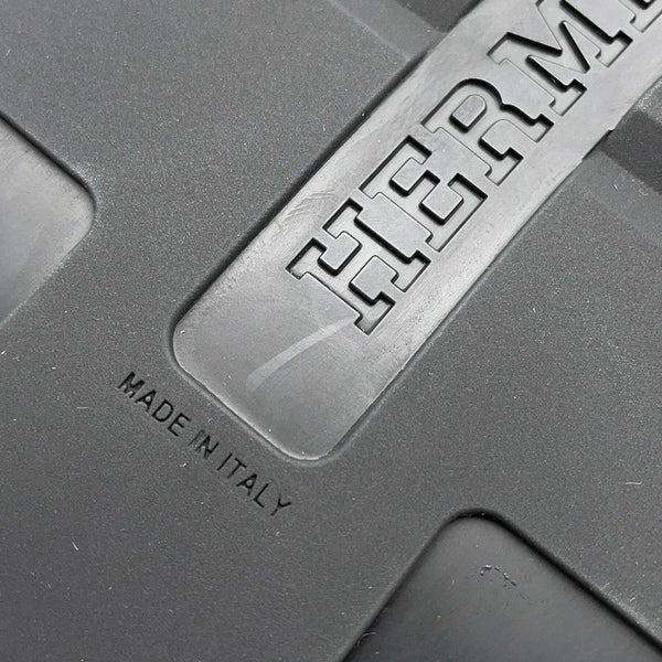 エルメス スニーカー グラム テクニカル ファブリック レザー メンズサイズ41 HERMES 靴 黒 白