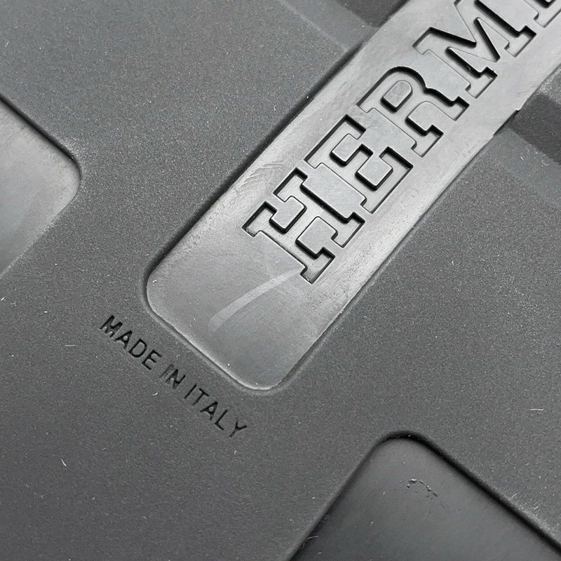 エルメス スニーカー グラム テクニカル ファブリック レザー メンズサイズ41 HERMES 靴 黒 白