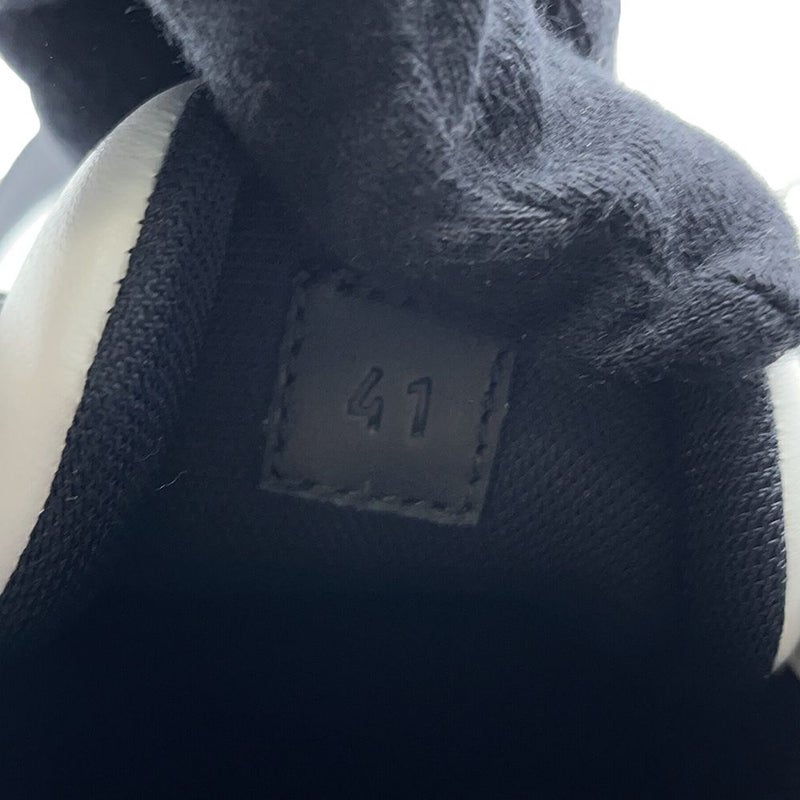 エルメス スニーカー グラム テクニカル ファブリック レザー メンズサイズ41 HERMES 靴 黒 白