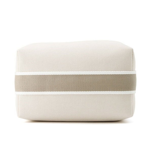 エルメス ポーチ ブリッド・ア・ブラックPM ベージュ/シルバー金具 キャンバス HERMES バッグ 小物入れ