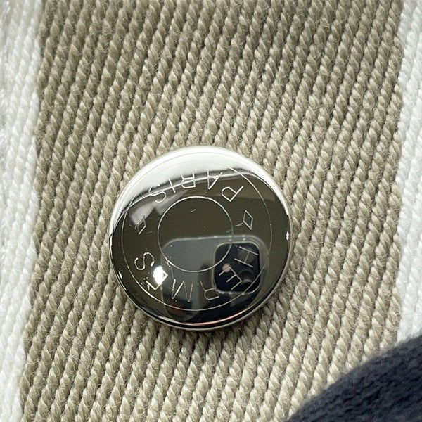 エルメス ポーチ ブリッド・ア・ブラックPM ベージュ/シルバー金具 キャンバス HERMES バッグ 小物入れ