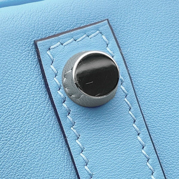 エルメス バーキン25 セレステ/シルバー金具 スイフト W刻印 HERMES Birkin ハンドバッグ