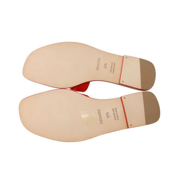 エルメス サンダル オラン レザー レディースサイズ37 1/2 HERMES 靴