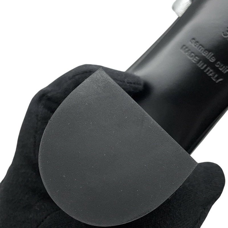 エルメス サンダル アジャッチオ レザー レディースサイズ38 HERMES 靴 黒