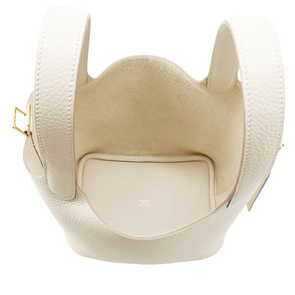 エルメス ハンドバッグ ピコタンロックPM クレ/ゴールド金具 トリヨンクレマンス K刻印 HERMES トートバッグ