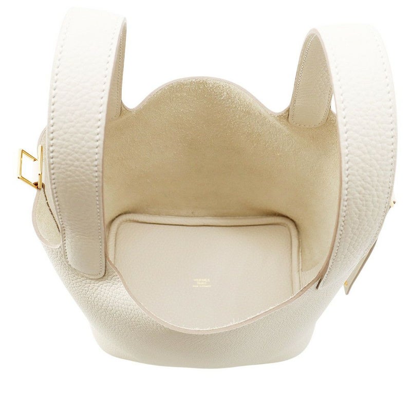 エルメス ハンドバッグ ピコタンロックPM クレ/ゴールド金具 トリヨンクレマンス K刻印 HERMES トートバッグ