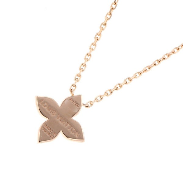ルイヴィトン ネックレス ペンダント スター ブロッサム ダイヤモンド 24P 計約0.20ct K18PG Q93710 LOUIS VUITTON