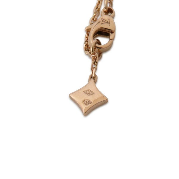 ルイヴィトン ネックレス ペンダント スター ブロッサム ダイヤモンド 24P 計約0.20ct K18PG Q93710 LOUIS VUITTON